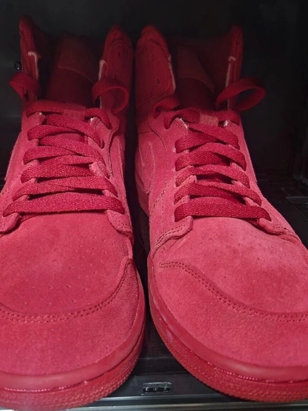 Size 9.5 - Jordan 1 Retro High Red Suede 2017